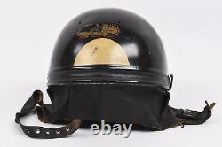 1940s Triumph Motorcycle Racing Helmet! Vintage Hand Painted Geno Race Helmets
