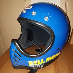 1970s Vintage Bell Moto Star Helmet Motorcycle Yellow Size 7