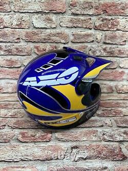 AXO Sport RX5 Vintage Motocross Helmet Made In Italy 1995 Rare LARGE YOUTH (M90)