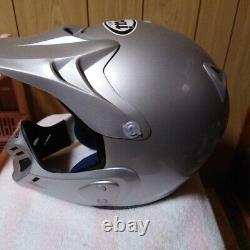 Arai Helmet MX-? MX-3 Motocross Offroad Silver XL 6162cm Vintage From Japan