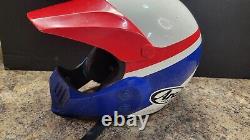 Arai MX Pro Helmet Vintage 1980's Motocross Large L mxpro red white blue Snell