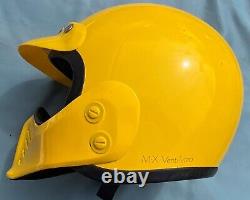 Arai MX80 Vintage Motocross Helmet Yellow Size Medium