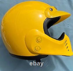 Arai MX80 Vintage Motocross Helmet Yellow Size Medium