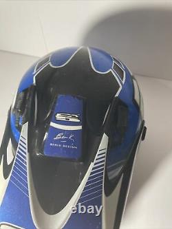 Axo Rx-5 Motocross Helmet Size L Vintage 1998 White Blue Mens Racing Italy
