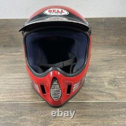 BELL MOTO 4 VTG Red Off Road Moto Cross Riding Helmet 7-5/8
