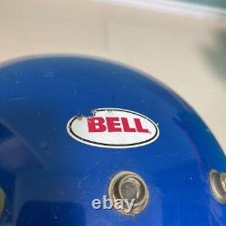 BELL MOTO3 Vintage Motocross Helmet Made in 1975 Color Blue