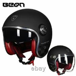 BEON B-108A motorcycle helmet 3/4 openface helmets motocross vintage casque Moto