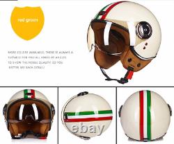 BEON B110 Retro Ultra 3/4 Half Face Vintage ABS Motorcycle Helmet