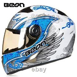 BEON Motorcycle Helmet Full Capacete Riding Motocross Vintage Racing ECE Helmets