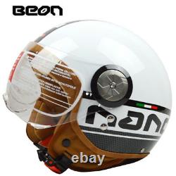 BEON Open Face Motocross Vintage Motorcycle Helmet Motorbike Jet Scooter Helmets