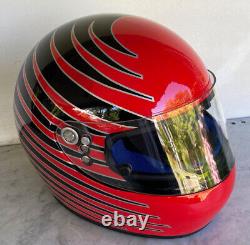 BIEFFE Motorcycle Racing Helmet. X Large 62 GR 1600 ITALY. Great Condition