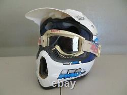 Bell AXO Moto 5 Helmet 7 3/8 Vintage White Safford Design Group Motocross 112721