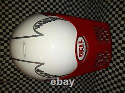 Bell Moto 5 Helmet Vintage White Safford design group Motocross snell85 vgc