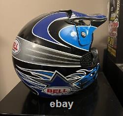 Bell Moto 7 Motocross Helmet Vintage Yamaha Of Troy Replica Retro