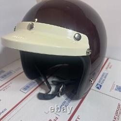 Bell R-T Motorcyle Racing Helmet Vintage Size 7 1/2 (1980) Color Marrón