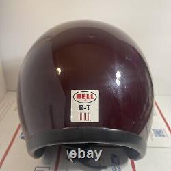 Bell R-T Motorcyle Racing Helmet Vintage Size 7 1/2 (1980) Color Marrón