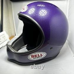 Bell Racing Helmet Full Face Purple bmx Moto rare vintage 90s Unknown Model
