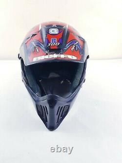 Bieffe Full Face GR-1250 motocross Helmet vintage 1985 X-LARGE made in Italy