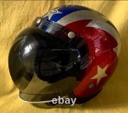 Buco International Thunderbolt Motorcycle Helmet Vintage M/L