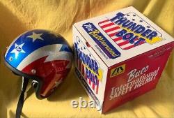 Buco International Thunderbolt Motorcycle Helmet Vintage M/L