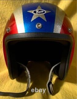 Buco International Thunderbolt Motorcycle Helmet Vintage M/L