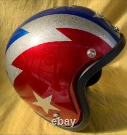 Buco International Thunderbolt Motorcycle Helmet Vintage M/L