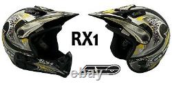 CASQUE JET AXO RX1 HELMET MX Motocross Off-road VINTAGE Taille S et XS