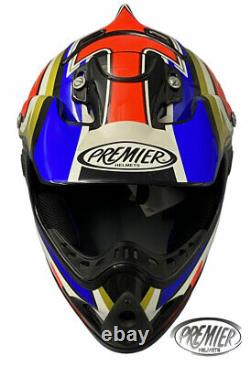 Casque Premier Crx Pr3 Carbone Full Face Helmet Vintage Sx/mx Motocross