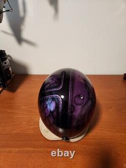 Custom 3/4 helmet with flake paint great lining DOT vintage tt&co Fulmer bell