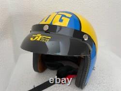 DG vintage 70's 2nd mdl tribute replica DOT helmet motocross fmf bell krw new XL