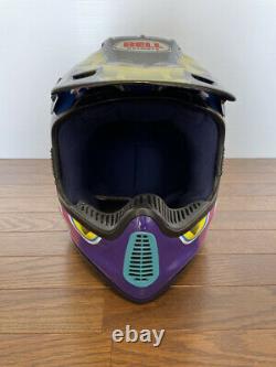 Exc++ Vintage BELL MOTO6 Motocross Helmet Mike LaRocco Replica Size 7-3/4 XL
