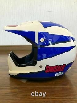 Exc++ Vintage SHOEI Motocross Helmet VX-SINISALO Size M withGoggle Rare