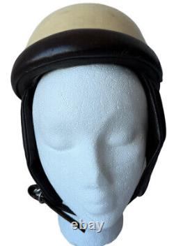 Floyd Clymer Vintage Helmet Enduro Safety Motorcycle Auto Racing 40s 50s France