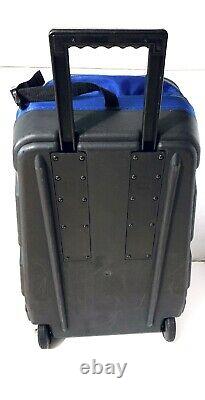 Fox Racing Gear Luggage Roller Bag Black Blue Vintage