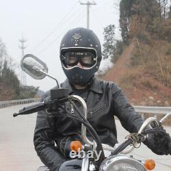 Full Face Motorcycle Helmet withGoggles Motocross Racing Leather Motorcycle Helmet