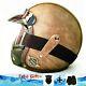 Helmet Motorcycle Dot Approved Absvisor Pu Leather Vintage Motorbike Casco Harle