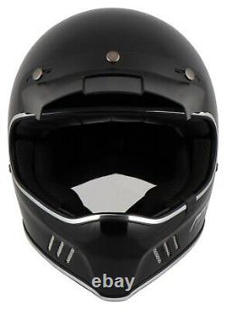 Helmet Vintage Retro' Off Road Type Bell Motorcycle MTR Motocross Integral Black