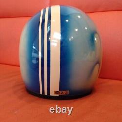 Mint! Vintage SHOEI Open-Face Helmet D-3 Blue Size L Interior Repaired