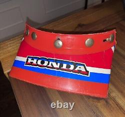 Moto Peak HONDA 5 Snap Helmet Visor, Vintage MX, BMX, Motocross Red