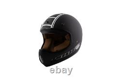 Motocross helmet vintage classic Torx Brad Legend Racer MATT BLACK XS/S/M/L/XL