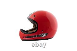Motocross helmet vintage classic Torx Brad Legend Racer red XS/S/M/L/XL