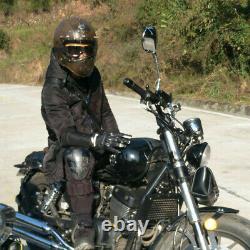 Motorcycle Helmet Full Face Deluxe Leather Goggles Street Bike Motocross Racing