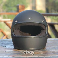 Motorcycle Helmet Full-Face Vintage FRP Motocross Helmet Cool DOT