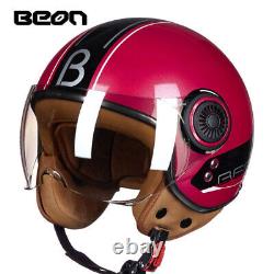 Motorcycle Helmet open face 3/4 Vintage motorbike helmets DOT/ECE Certificatio