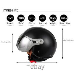 Motorcycle Helmets Motorbike Leather Half Helmet Vintage Unisex Motocross Casque