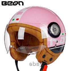 Motorcycle Scooter Helmet Open Face 3/4 Motorbike Jet Vintage Casque Moto Helmet