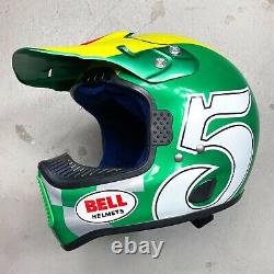 NOS Vintage 1996 Bell Moto 6 Ryan Hughes Replica Motocross Helmet 7 Fox axo