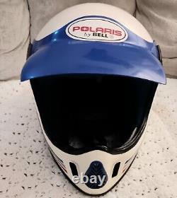 NOS Vintage Bell Polaris Patriotic Motocross Helmet Size Medium