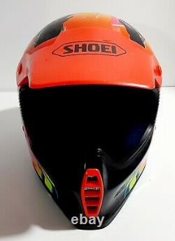 Neon Shoei Motorcycle Helmet Vintage Motocross 90s BADA