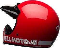 New Bell Moto 3 Red Mx Medium Helmet AHRMA Vintage Honda Maico SWM CZ Motocross